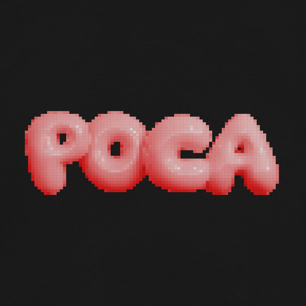 POCA Pixel Champion hoodie(red)-POCA POCA